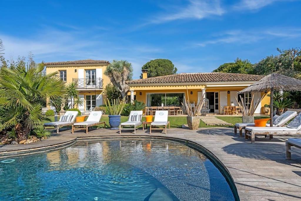 Grande Villa St-Tropez Area Avec Piscine Chauffee Gassin Exterior foto